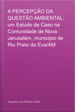 A Percepção Da Questão Ambiental: Um Estudo De Caso Na Comunidade De Nova Jerusalém, Município De Rio Preto Da Eva/am