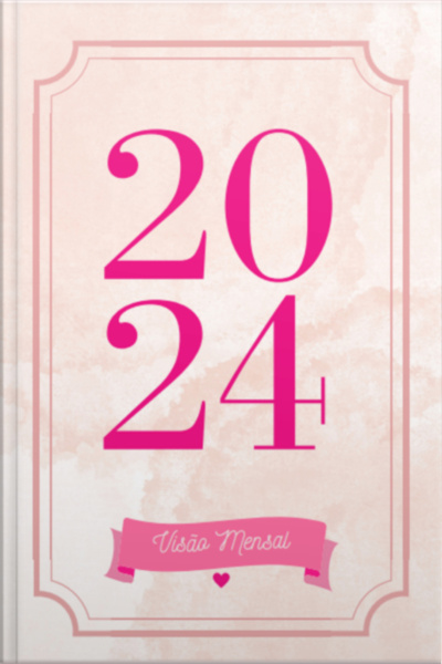 Planner Visão Mensal 2024 Pink Mood