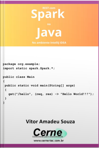Rest Com Spark No Java No Ambiente Intellij Idea