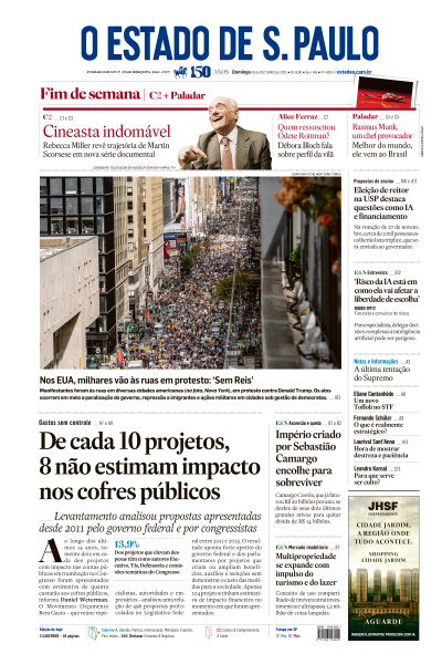 Estadão - Edição de 19 de Outubro de 2025