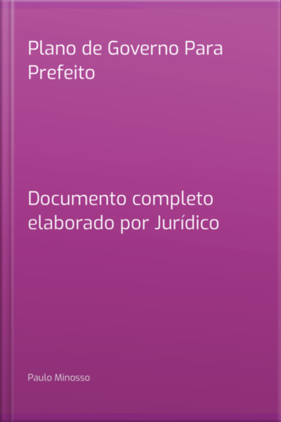 Plano De Governo Para Prefeito