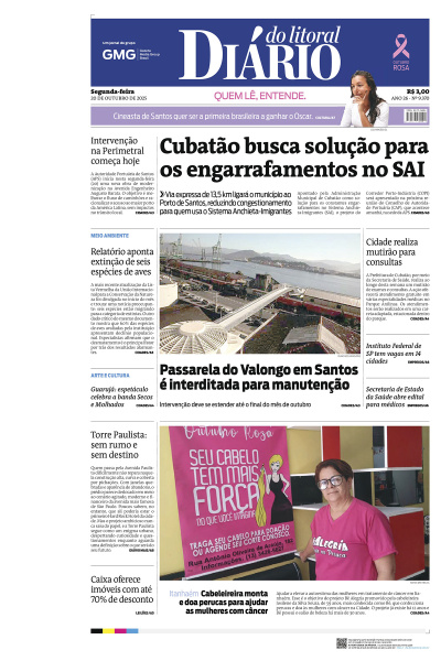 Diário do Litoral – Edição de 20 de outubro de 2025