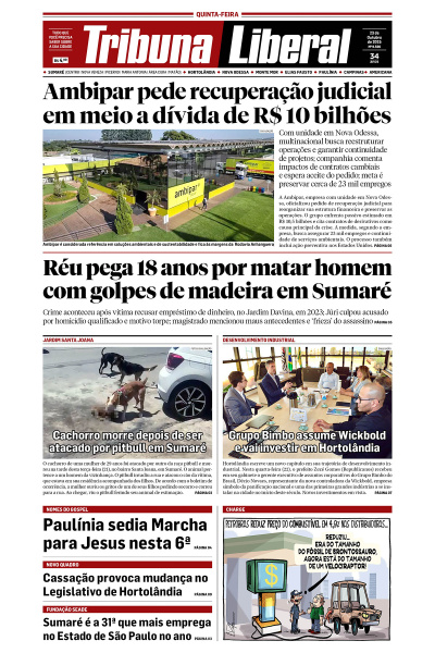 Tribuna Liberal - Edição de 23 de Outubro de 2025