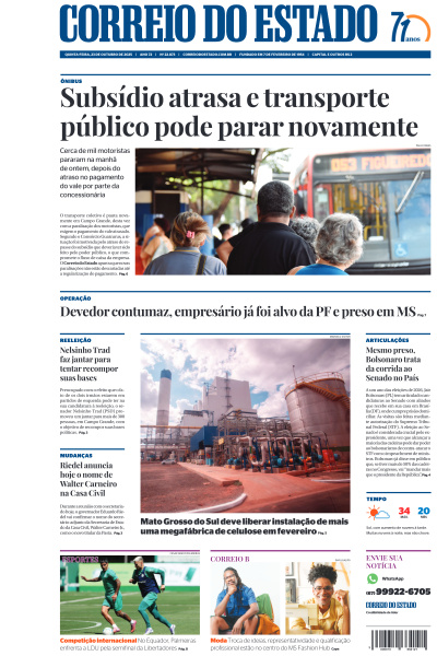 Correio do Estado - Edição de 23 de Outubro de 2025