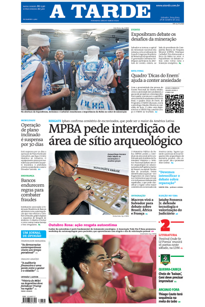 A TARDE - Edição de 28 de Outubro de 2025