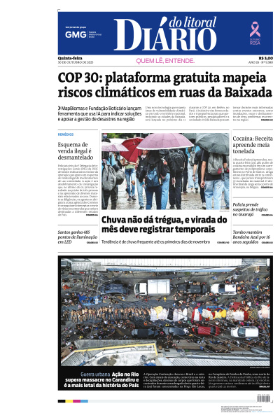Diário do Litoral - Edição de 30 de Outubro de 2025