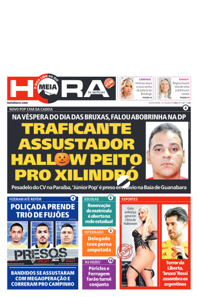 MEIA HORA - Edição de 31 de Outubro de 2025