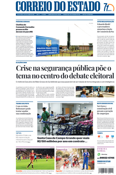 Correio do Estado - Edição de 31 de Outubro de 2025