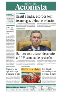 Diário do Acionista - 18 a 20 de outubro de 2025