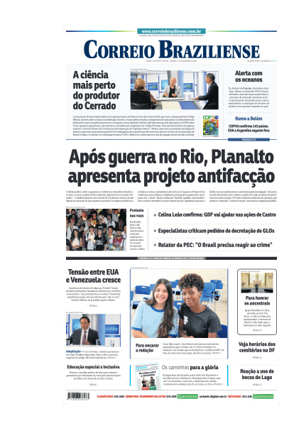 Correio Braziliense - Edição de 01 de Novembro de 2025