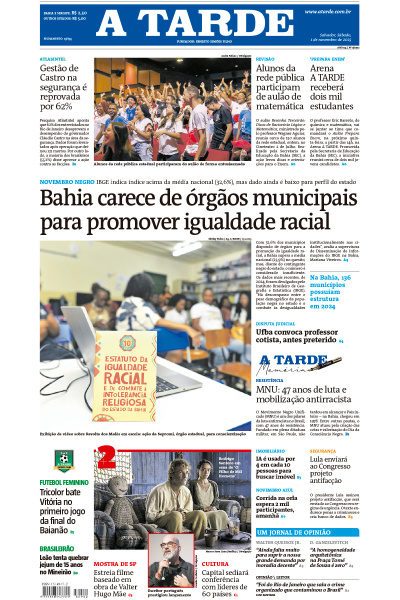A TARDE - Edição de 1° de Novembro de 2025