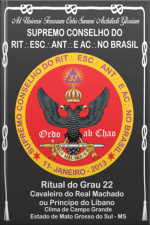 Ritual Do Grau 22 Cavaleiro Do Real Machado Ou Príncipe Do Líbano
