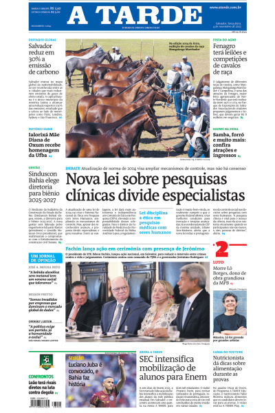 A TARDE - Edição de 4 de Novembro de 2025