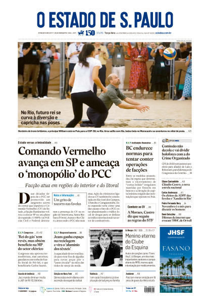 Estadão - Edição de 04 de Novembro de 2025