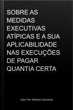 Sobre As Medidas Executivas Atípicas E A Sua Aplicabilidade Nas Execuções De Pagar Quantia Certa