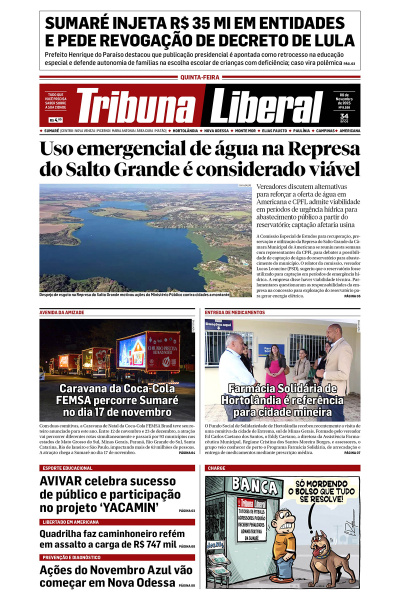 Tribuna Liberal - Edição de 6 de Novembro de 2025