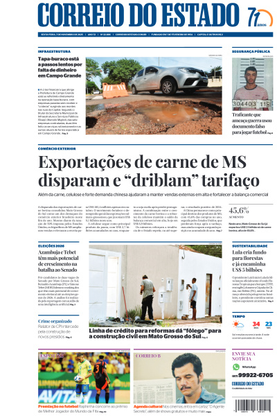 Correio do Estado - Edição de 07 de Novembro de 2025