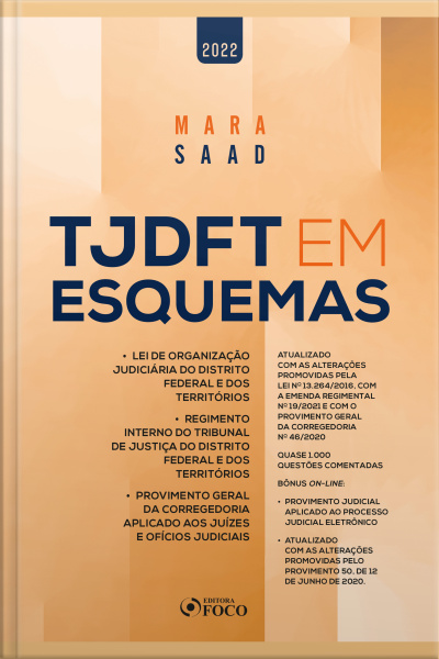 Tjdft Em Esquemas - 3ª Ed - 2022