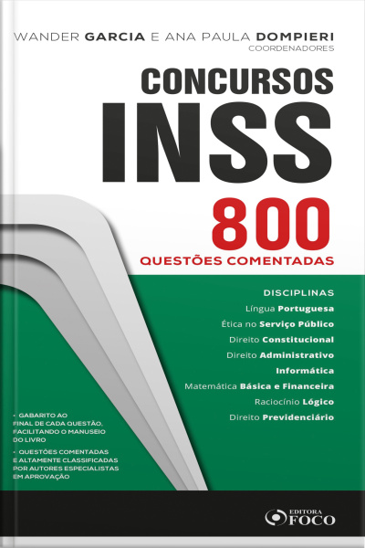 Como Passar Em Concursos Do Inss: 800 Questões Comentadas