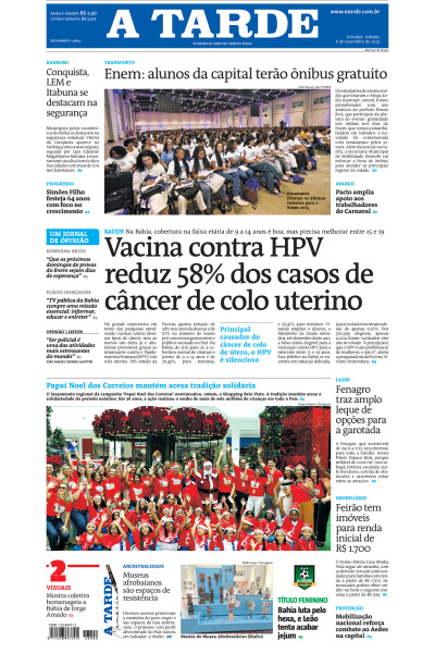 A TARDE - Edição de 8 de Novembro de 2025