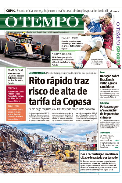 O TEMPO - Edição de 10 de Novembro de 2025