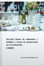 Servicio Básico De Alimentos Y Bebidas Y Tareas De Postservicio En El Restaurante. Uf0059.