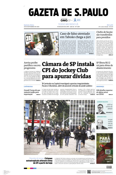 Gazeta de S. Paulo - Edição de 13 de Novembro de 2025