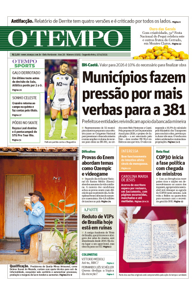 O TEMPO - Edição de 17 de Novembro de 2025