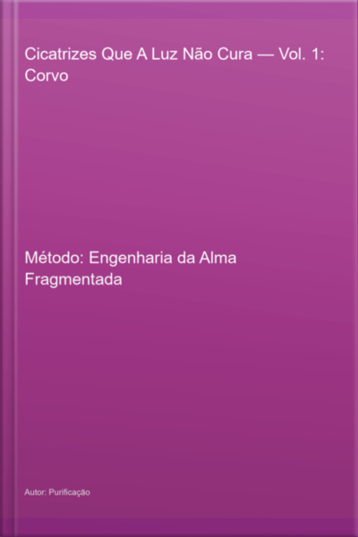 Cicatrizes Que A Luz Não Cura — Vol. 1: Corvo