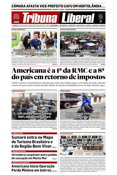 Tribuna Liberal - Edição de 19 de Novembro de 2025