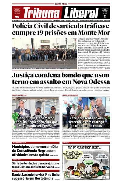 Tribuna Liberal - Edição de 20 de Novembro de 2025