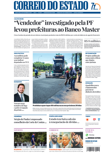 Correio do Estado - Edição de 20 de Novembro de 2025