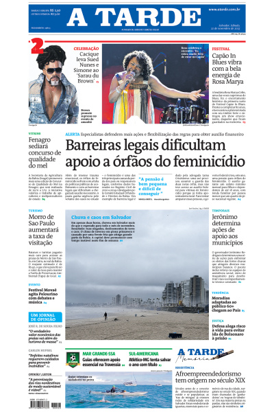 A TARDE - Edição de 22 de Novembro de 2025