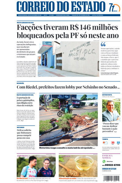 Correio do Estado - Edição de 23 de Novembro de 2025