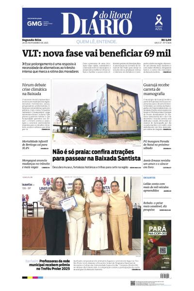 Diário do Litoral – Edição de 24 de novembro de 2025