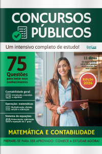 Apostilas Concursos Públicos Ed. 04 - 2026 - Matemática e Contabilidade