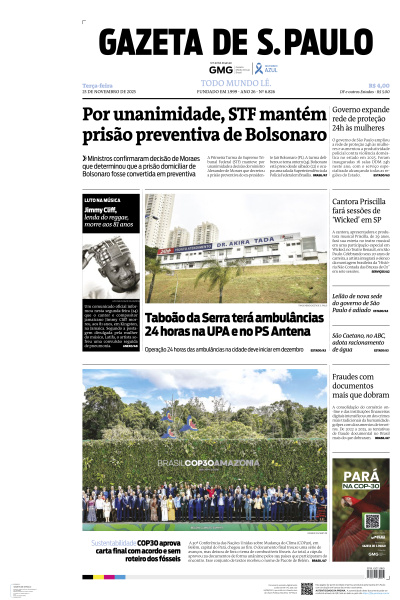 Gazeta de S. Paulo - Edição de 25 de Novembro de 2025