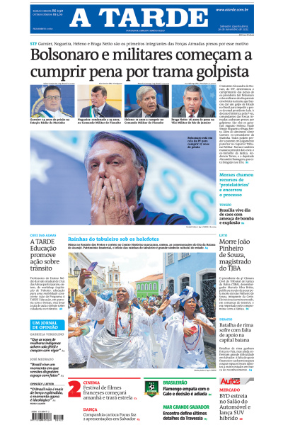 A TARDE - Edição de 26 de Novembro de 2025