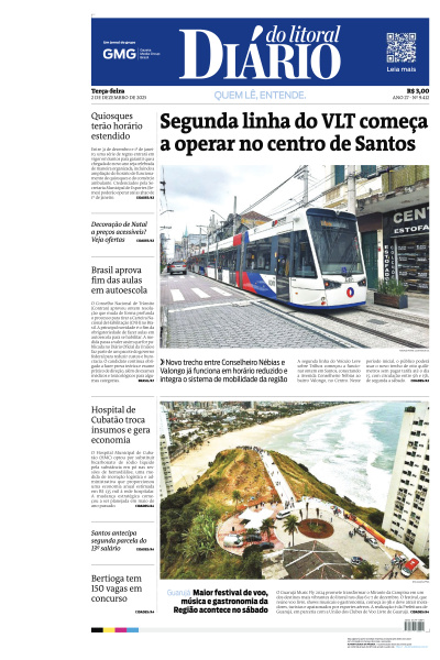 Diário do Litoral - Edição de 02 de Dezembro de 2025