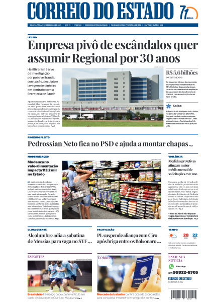 Correio do Estado - Edição de 03 de Dezembro de 2025