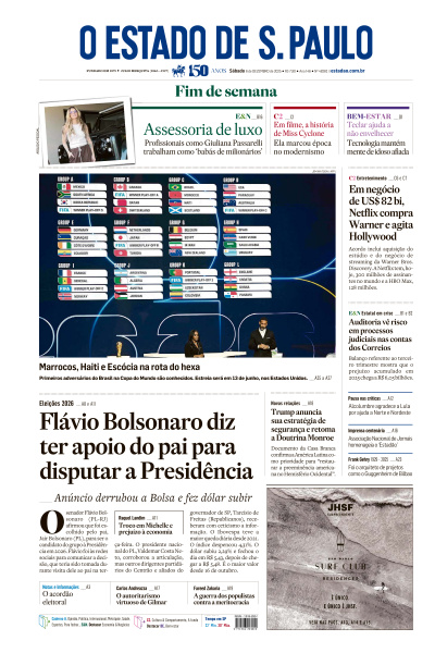 Estadão - Edição de 06 de Dezembro de 2025