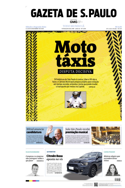 Gazeta de S. Paulo - Edição de 07 de Dezembro de 2025