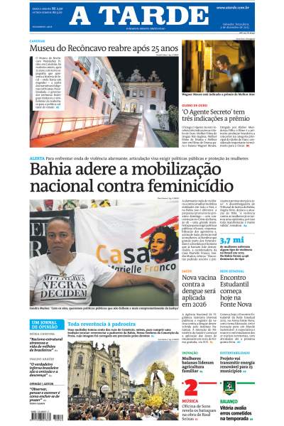 A TARDE - Edição de 09 de Dezembro de 2025
