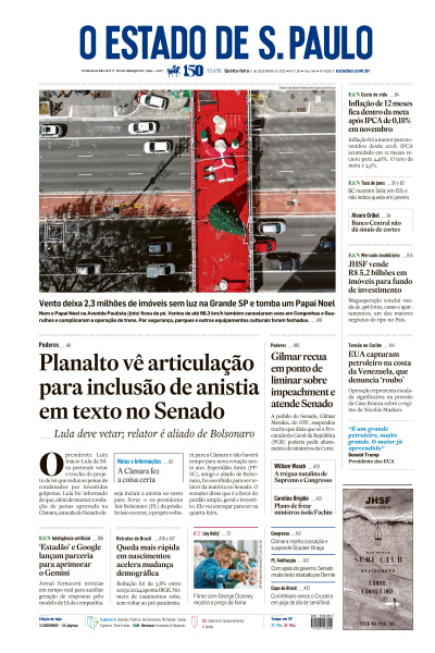 Estadão - Edição de 11 de Dezembro de 2025