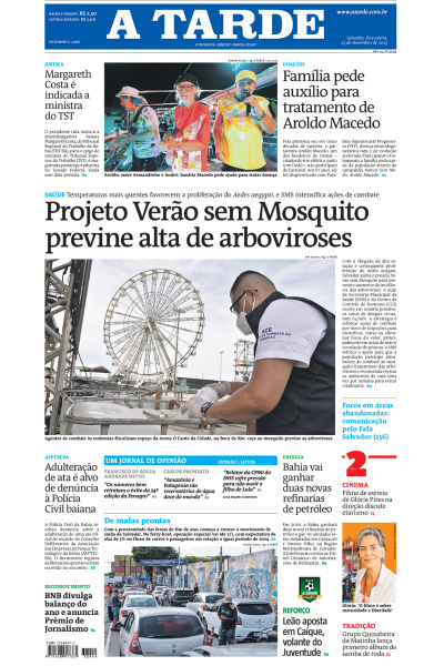A TARDE - Edição de 23 de Dezembro de 2025