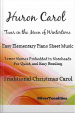 Huron Carol Easy Elementary Piano Sheet Music