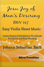 Jesu Joy Of Mans Desiring Easy Violin Sheet Music