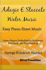 Adagio E Staccato Water Music Easy Piano Sheet Music