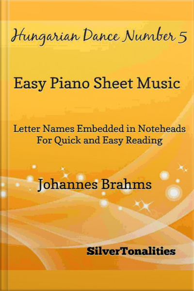 Hungarian Dance Number 5 Easy Piano Sheet Music