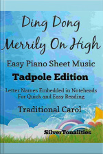 Ding Dong Merrily On High Easy Piano Sheet Music Tadpole Edition